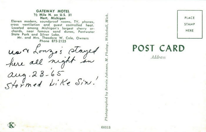 Gateway Motel - Vintage Post Card (newer photo)